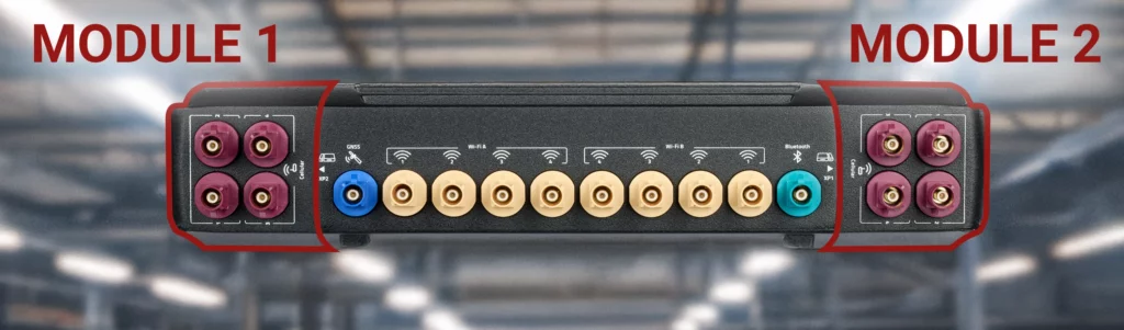 Routeur double module EBDS avec deux modems cellulaires actifs pour une connectivité ininterrompue.
