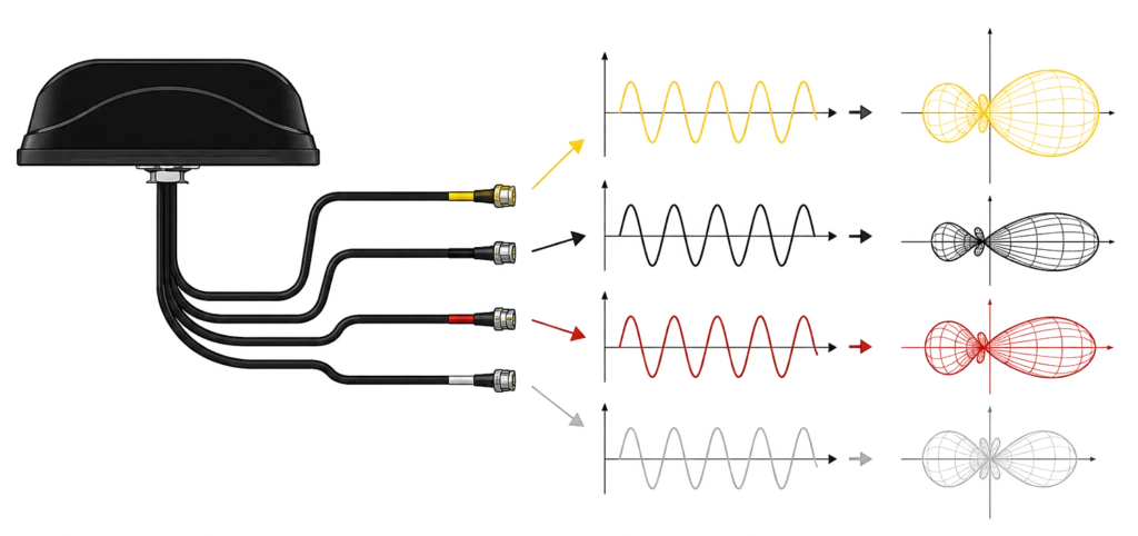 Différents signal pour un bon coefficient de corrélation