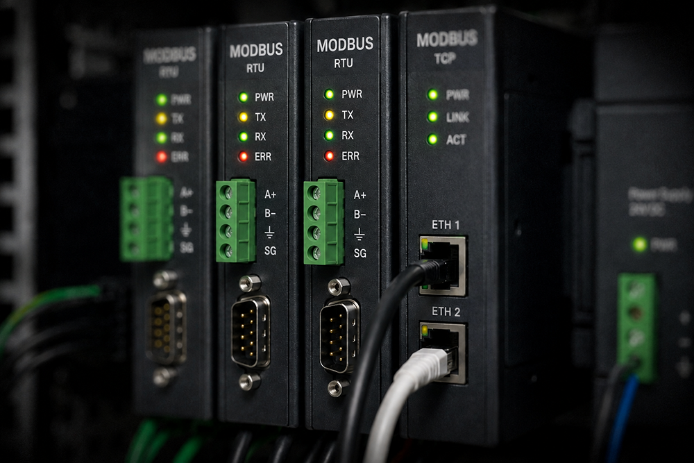 Appareil utilisant le Modbus