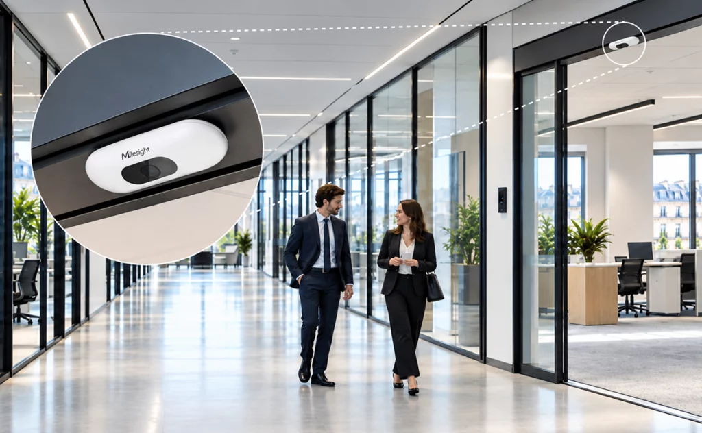Capteur de comptage de personnes dans un bureau